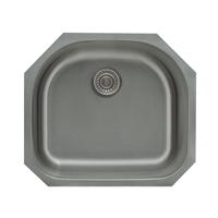 Pelican PL-VS2321 18G Stainless Steel Single Bowl Undermount Kitchen Sink 23-1/2'' x 21"